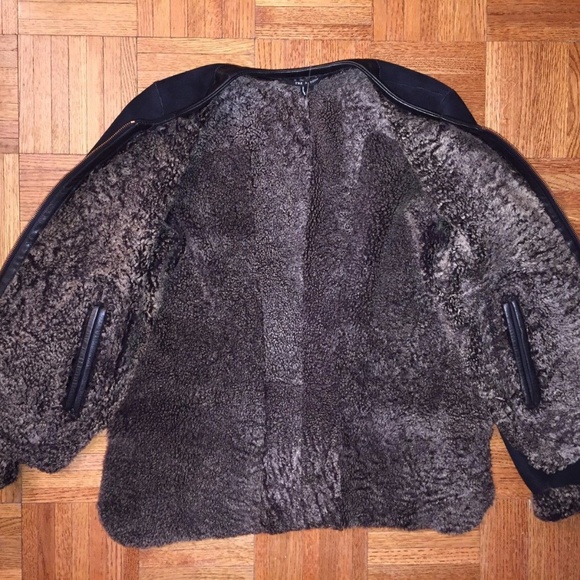 SOLD =)  Rag and Bone shearling leather reversible Jacket - Picture 5 of 6